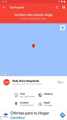 My Earthquake Alerts android App screenshot 4